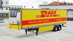 Skin DHL for reefer semi-trailer for American Truck Simulator