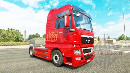 Skin V8 truck MAN for Euro Truck Simulator 2