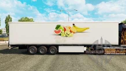 The skin of the Fruit on refrigerated semi-trailer for Euro Truck Simulator 2