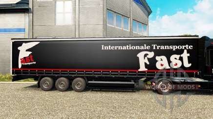 Skin Fast Internationale Transport on semi-trailer for Euro Truck Simulator 2