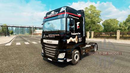 The Fast Internationale Transporte skin for DAF truck for Euro Truck Simulator 2