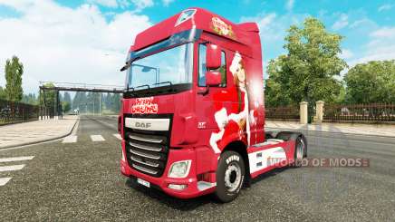Christmas skin for DAF truck for Euro Truck Simulator 2
