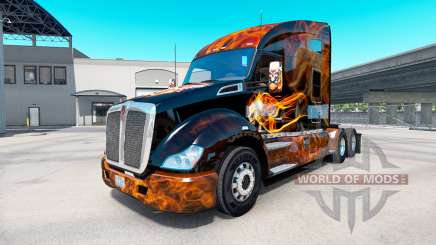 Skin Harley-Davidson truck on Kenworth T680 for American Truck Simulator