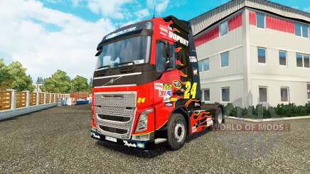 Skin NASCAR for truck tractor Volvo for Euro Truck Simulator 2