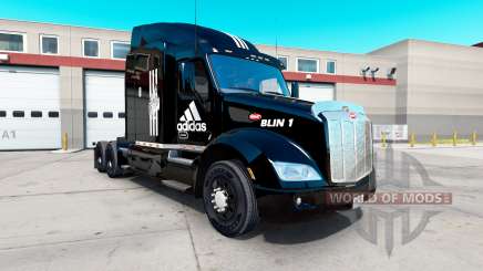 Adidas skin for the truck Peterbilt 579 for American Truck Simulator