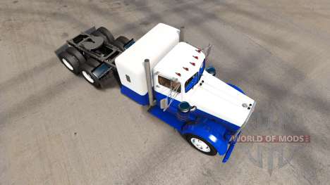 Skin Blue & White on the truck Kenworth 521 for American Truck Simulator