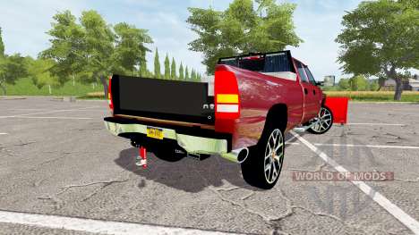 Chevrolet Silverado 2500 HD 2002 plow v2.0 for Farming Simulator 2017