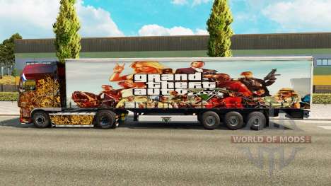 Skin GTA V trailer for Euro Truck Simulator 2