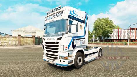 Hovotrans skin for the truck Scania for Euro Truck Simulator 2