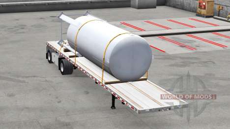The semitrailer-platform with the cargo for American Truck Simulator