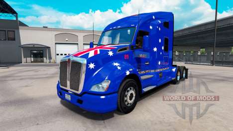 Skin Jnr-Snr Aussie on tractor Kenworth T680 for American Truck Simulator