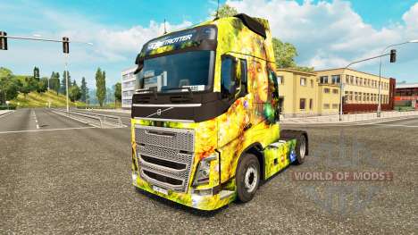 Flower Girl skin for Volvo truck for Euro Truck Simulator 2