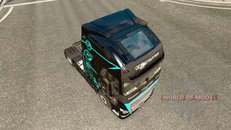 Skin Hi-Tech at Volvo trucks for Euro Truck Simulator 2