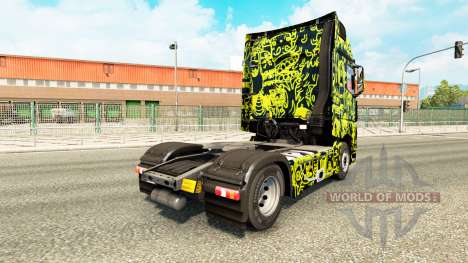 Skin Alien Mask on the tractor unit Mercedes-Ben for Euro Truck Simulator 2
