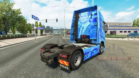 Skin Paul Walker R. I. P. to Volvo trucks for Euro Truck Simulator 2