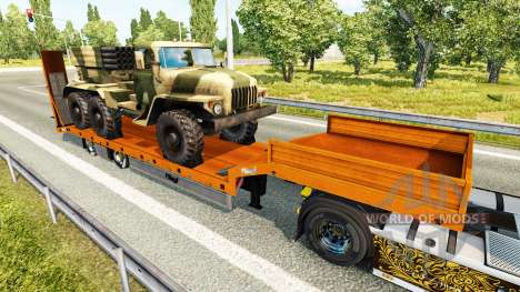 Semi carrying military equipment v1.6 for Euro Truck Simulator 2