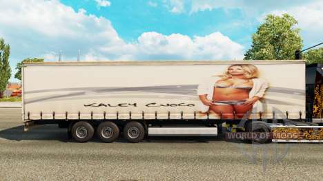 Skin Kaley Cuaco Trinute on the trailer for Euro Truck Simulator 2