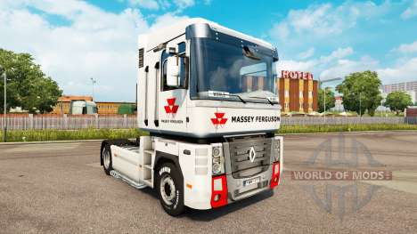 Massey Ferguson skin for Renault Magnum tractor  for Euro Truck Simulator 2