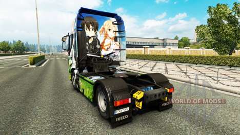 Skin Sword Art Online for truck Iveco for Euro Truck Simulator 2