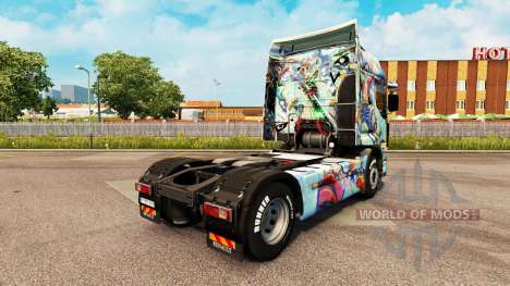 Skin One Piece on a tractor unit Renault for Euro Truck Simulator 2