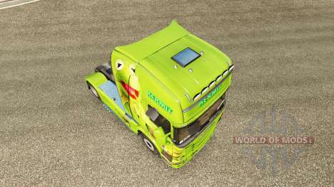 Skin Kermit the Frog on tractor Scania for Euro Truck Simulator 2