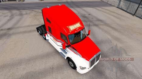 Skin Lexan Transport on tractor Kenworth T680 for American Truck Simulator