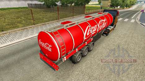 Skin Coca-Cola on the trailer for Euro Truck Simulator 2