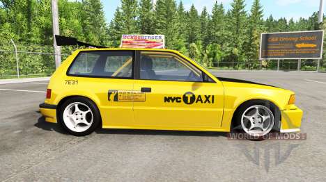 Ibishu Covet New York Taxi v0.8.0.1 for BeamNG Drive