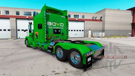 Boyd Transportation skin for the truck Peterbilt for American Truck Simulator