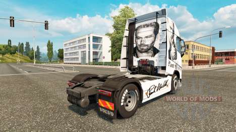 Paul Walker skin for Volvo truck for Euro Truck Simulator 2