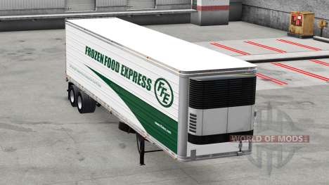 Skin Frozen Wood Express on the trailer for American Truck Simulator