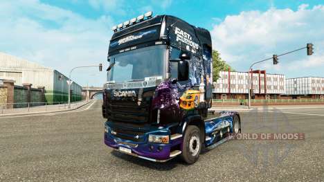 Skin Fast & Furious for Scania truck for Euro Truck Simulator 2
