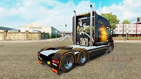 Golden skin for truck Scania T for Euro Truck Simulator 2