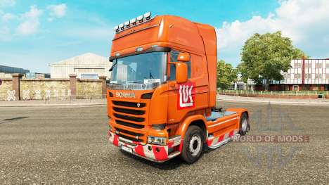 LUKOIL skin for Scania truck for Euro Truck Simulator 2