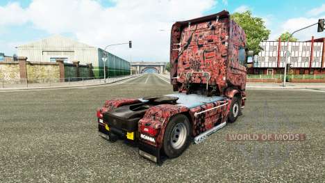 Skin Alien Mask C on tractor Scania for Euro Truck Simulator 2