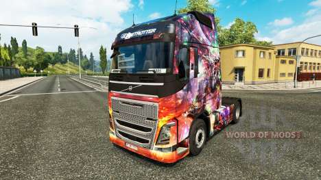 Princess Dragon skin for Volvo truck for Euro Truck Simulator 2