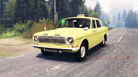 GAZ-24 Volga Taxi v2.0 for Spin Tires