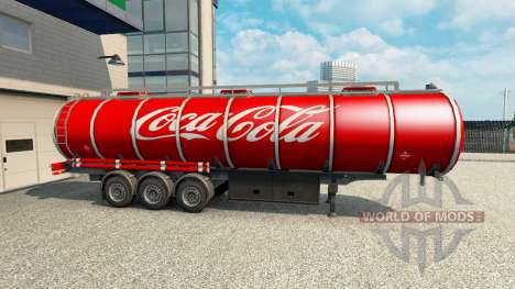 Skin Coca-Cola on the trailer for Euro Truck Simulator 2