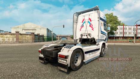 Hovotrans skin for the truck Scania for Euro Truck Simulator 2