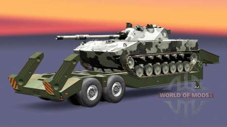 Semi carrying military equipment v1.6.1 for Euro Truck Simulator 2