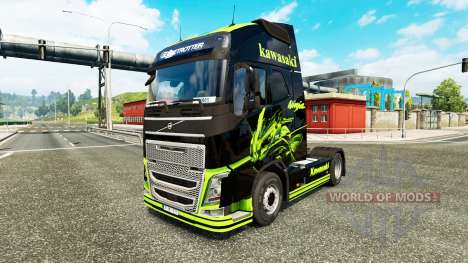 Skin Kawasaki Ninja for Volvo truck for Euro Truck Simulator 2