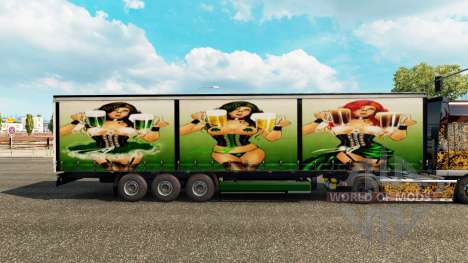 Skin Irish Red Beer on the trailer for Euro Truck Simulator 2