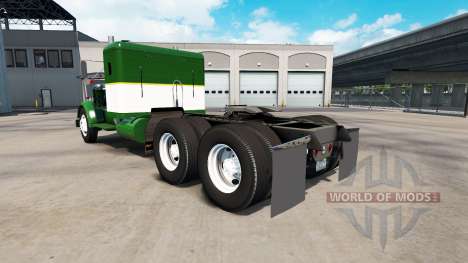 Skin Green & White truck tractor Kenworth 521 for American Truck Simulator