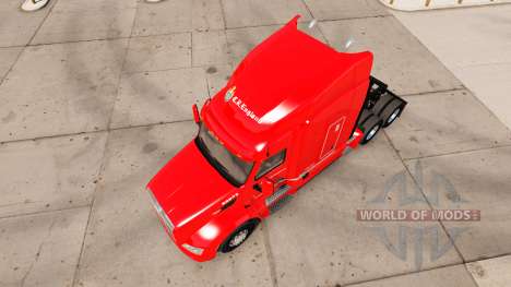Skin C. R. England for a truck Peterbilt 579 for American Truck Simulator