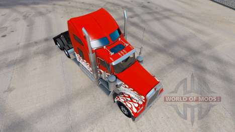 Inferno skin for the Kenworth W900 tractor for American Truck Simulator