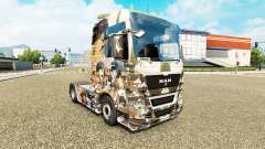 Skin Attack on Titans on tractor MAN for Euro Truck Simulator 2