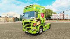 Skin Kermit the Frog on tractor Scania for Euro Truck Simulator 2