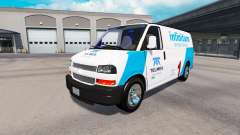 Skin Telmex on tractor Chevrolet Express 3500 for American Truck Simulator