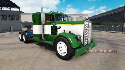 Skin Green & White truck tractor Kenworth 521 for American Truck Simulator