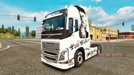 Paul Walker skin for Volvo truck for Euro Truck Simulator 2